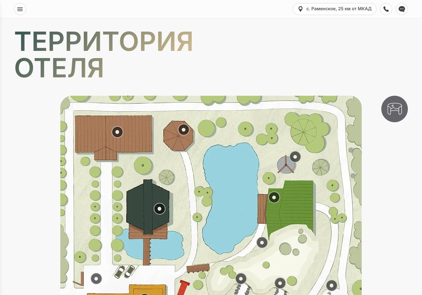 Карта территории отеля Таёжный